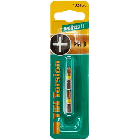 Torsion-TiN-Bit »1324000«, PH3, 2 Stück