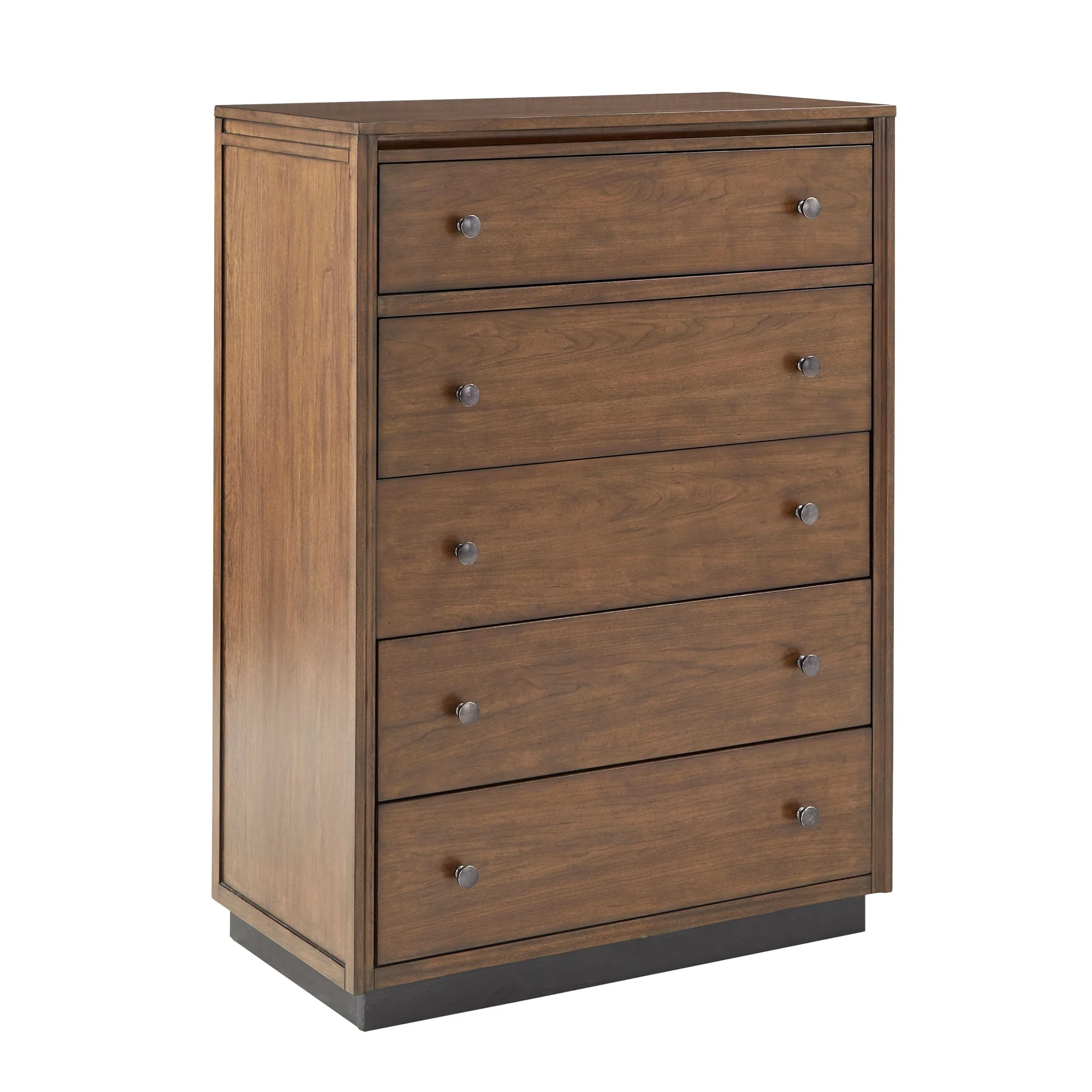 Rohan Walnut Finish 5-Drawer Modular Chest by iNSPIRE Q Modern