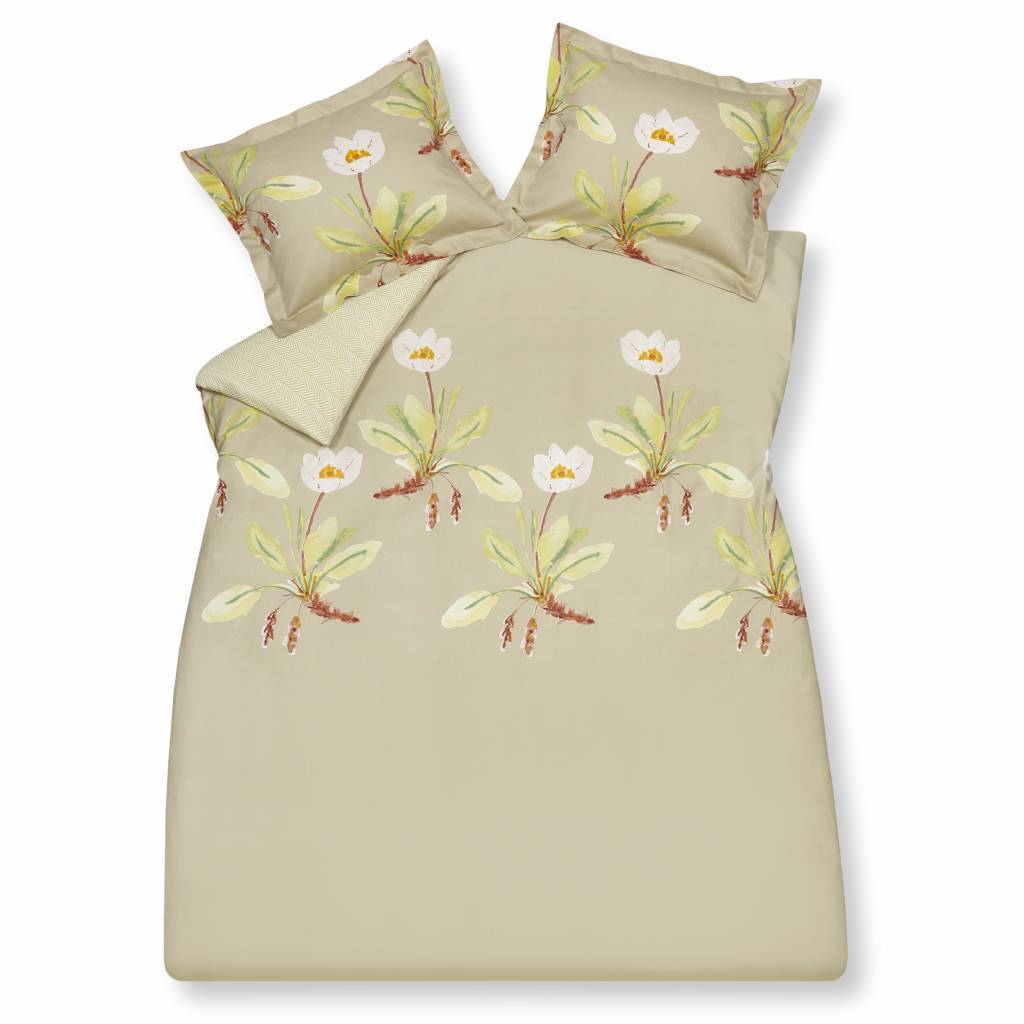 Heirloom Dekbedovertrek   200 x 200 220 cm   Beige   Geel   Goud