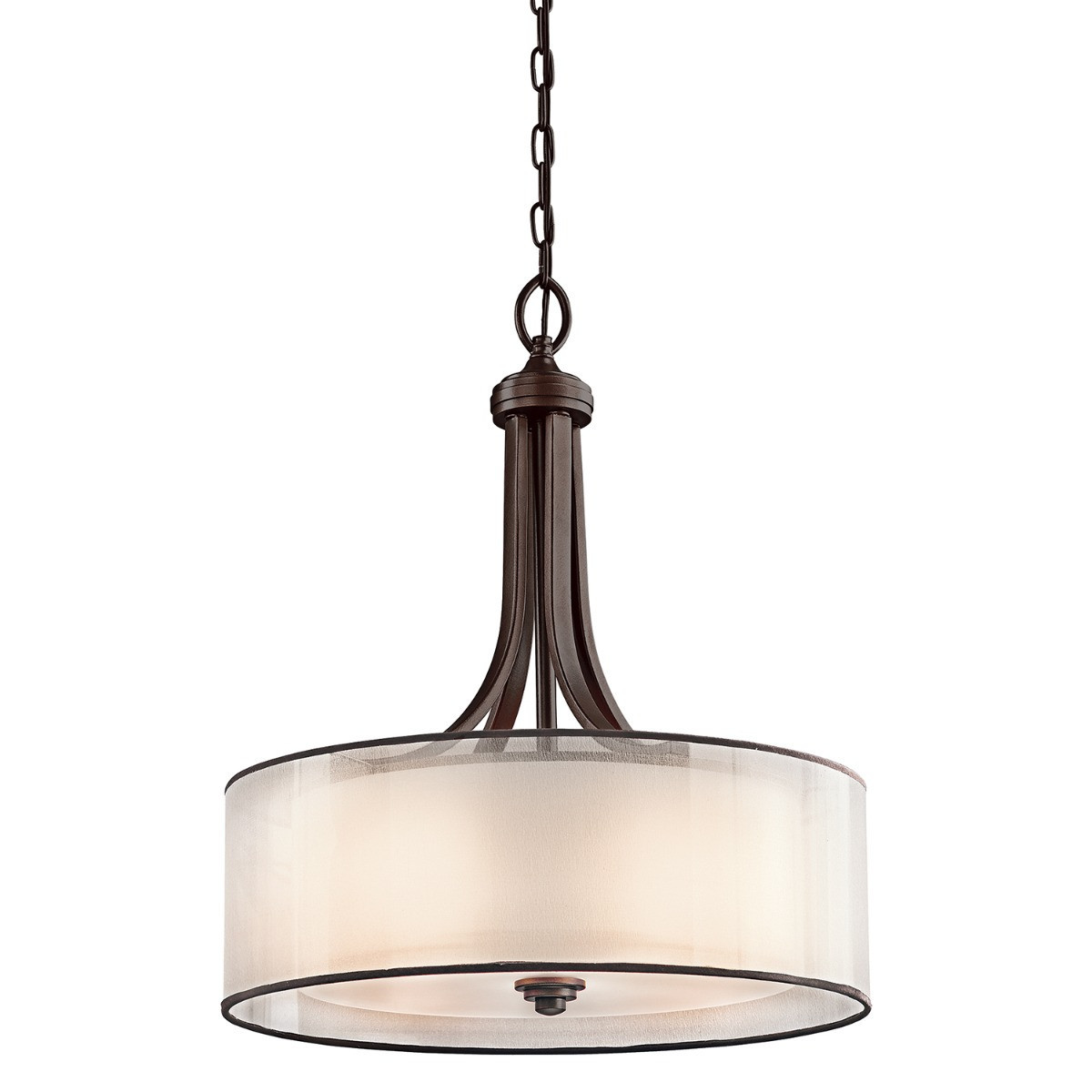 Lampa wisząca ciemny brąz Lacey 4xE27x60W wym: 60x51x51 cm Kichler