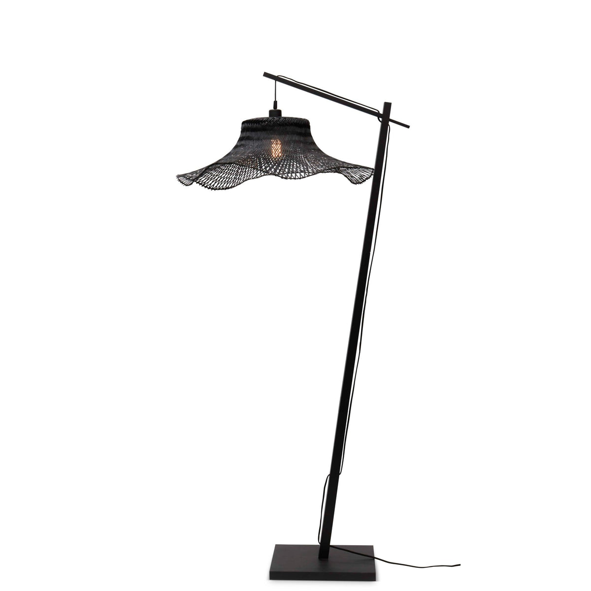 GOOD&MOJO vloerlamp Ibiza - zwart - Ø65cm