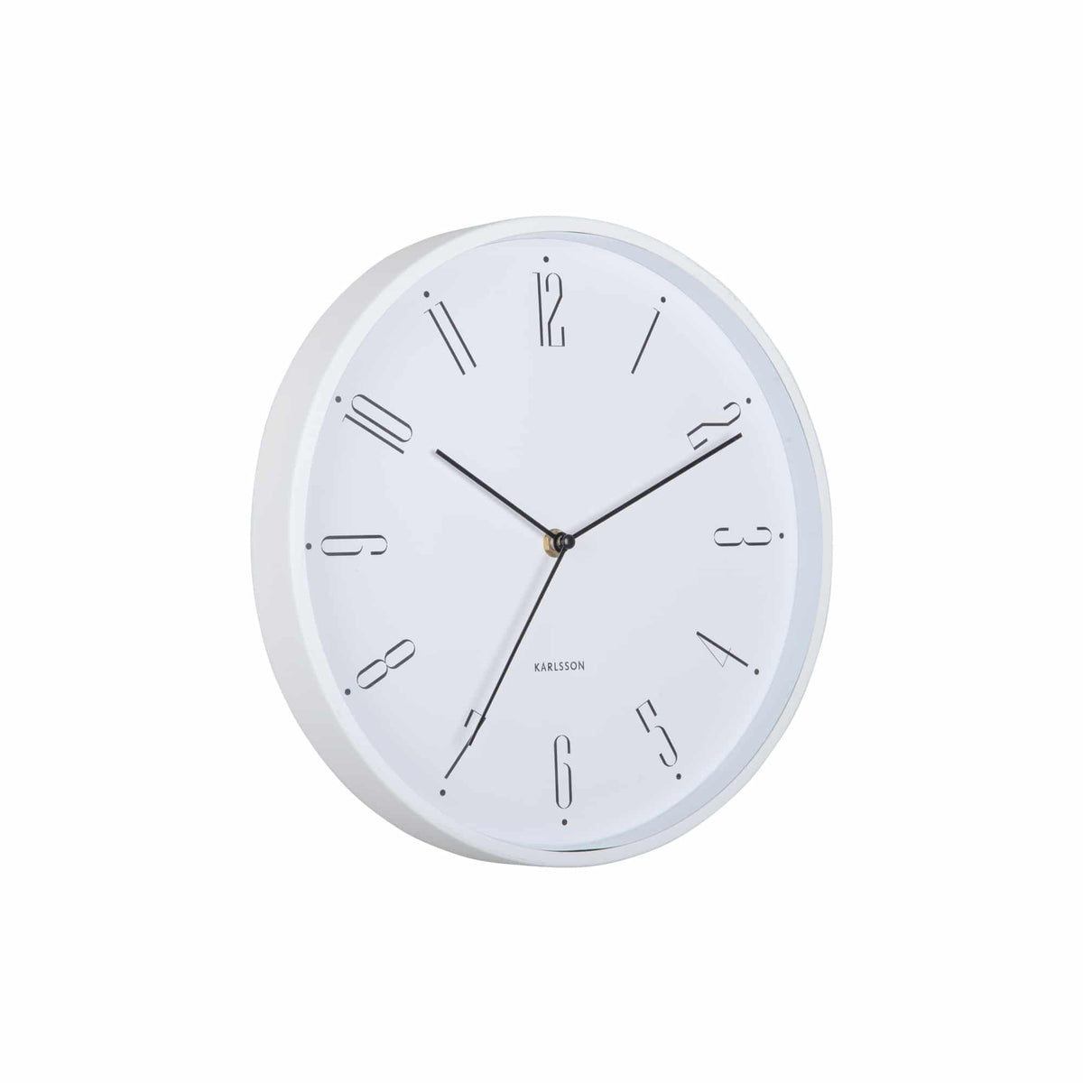 Karlsson wandklok Regal Numbers - wit - Ø30cm