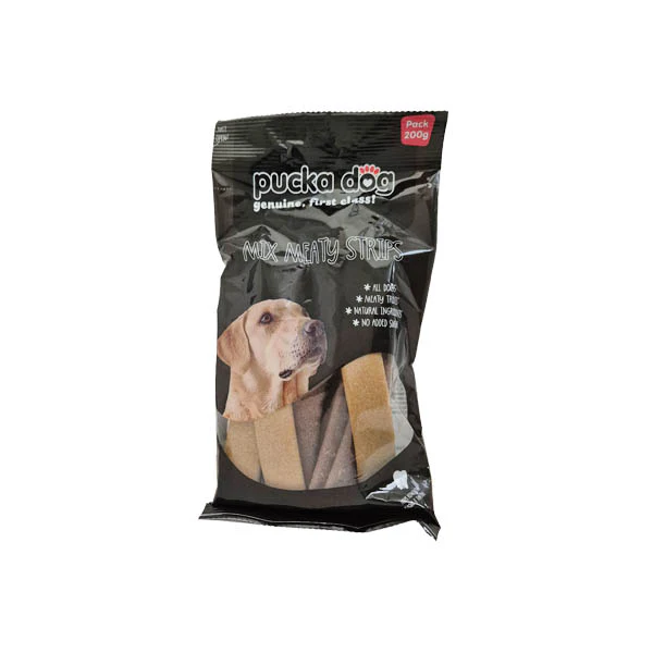 Pucka Dog Mix Meaty Strips 200g