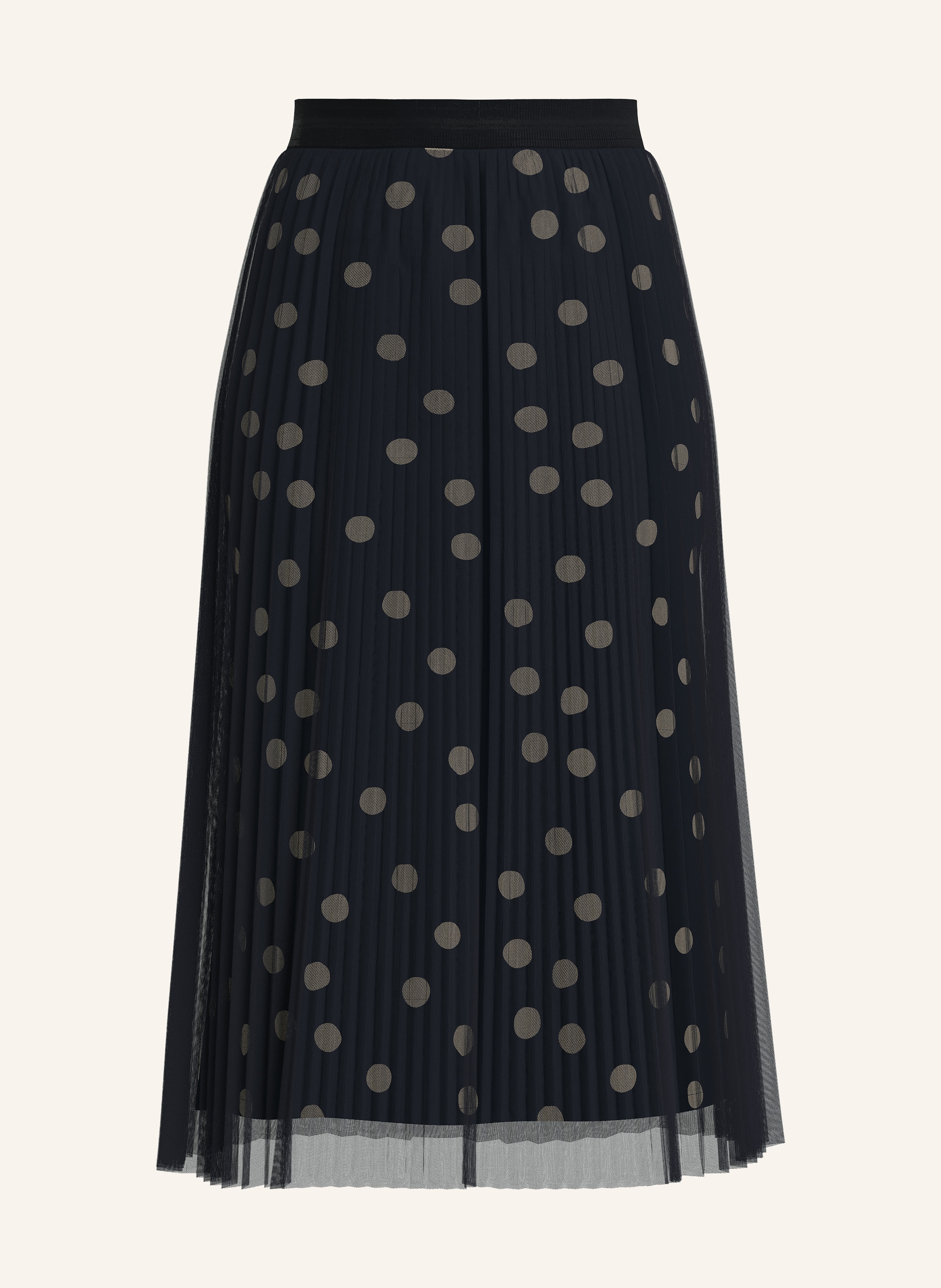 s.Oliver BLACK LABEL Mesh-Rock mit Plissees