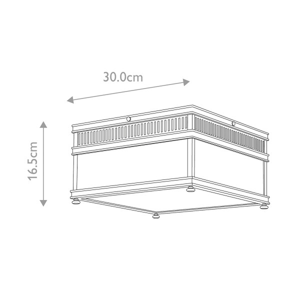 Lampa sufitowa zewnętrzna Holborn polerowany chrom 2xE27x60W IP44 Elstead