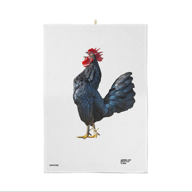 - Torchon cuisine coq blanc