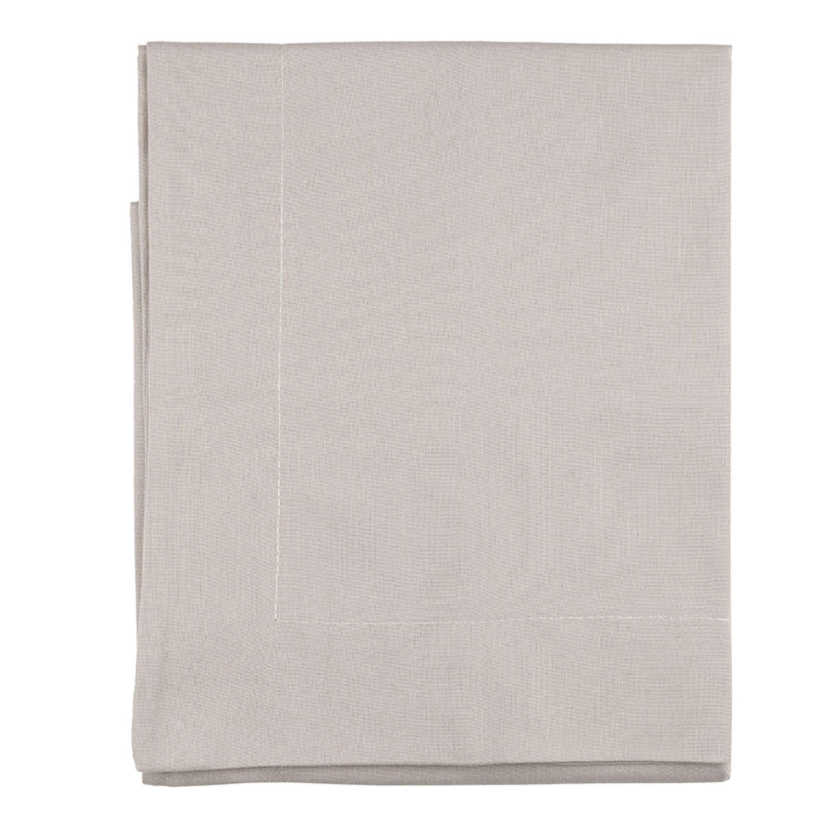 - Taie de traversin en 100% coton beige foncé 43x135 cm