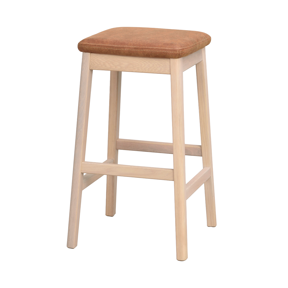 Rowico Home Livermore Eikenhouten Barkruk Whitewash - 68 cm