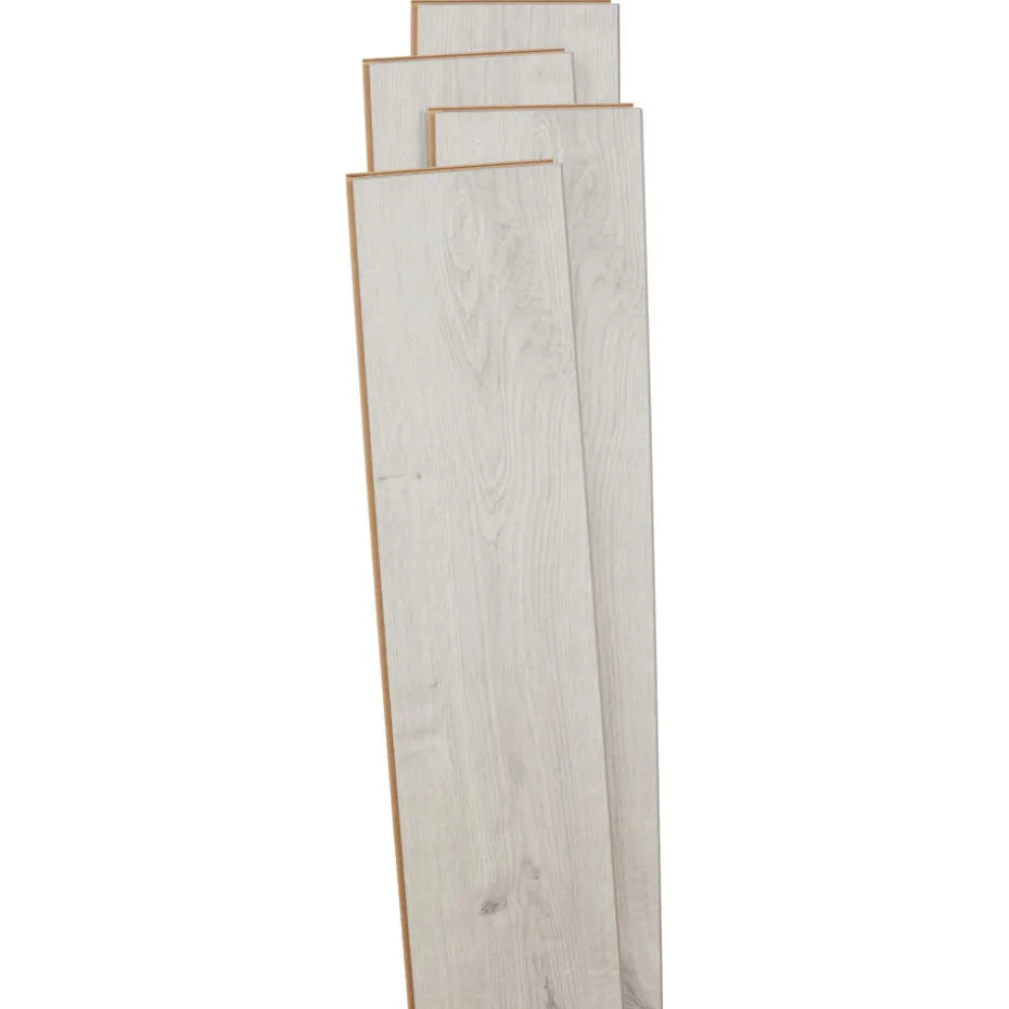 Kwantum Tegellook Laminaat | Extra Breed Laminaat | Laminaat Sooke Wit Eiken Je berekent hoeveel meters je nodig hebt door lengte en breedte in te vullen