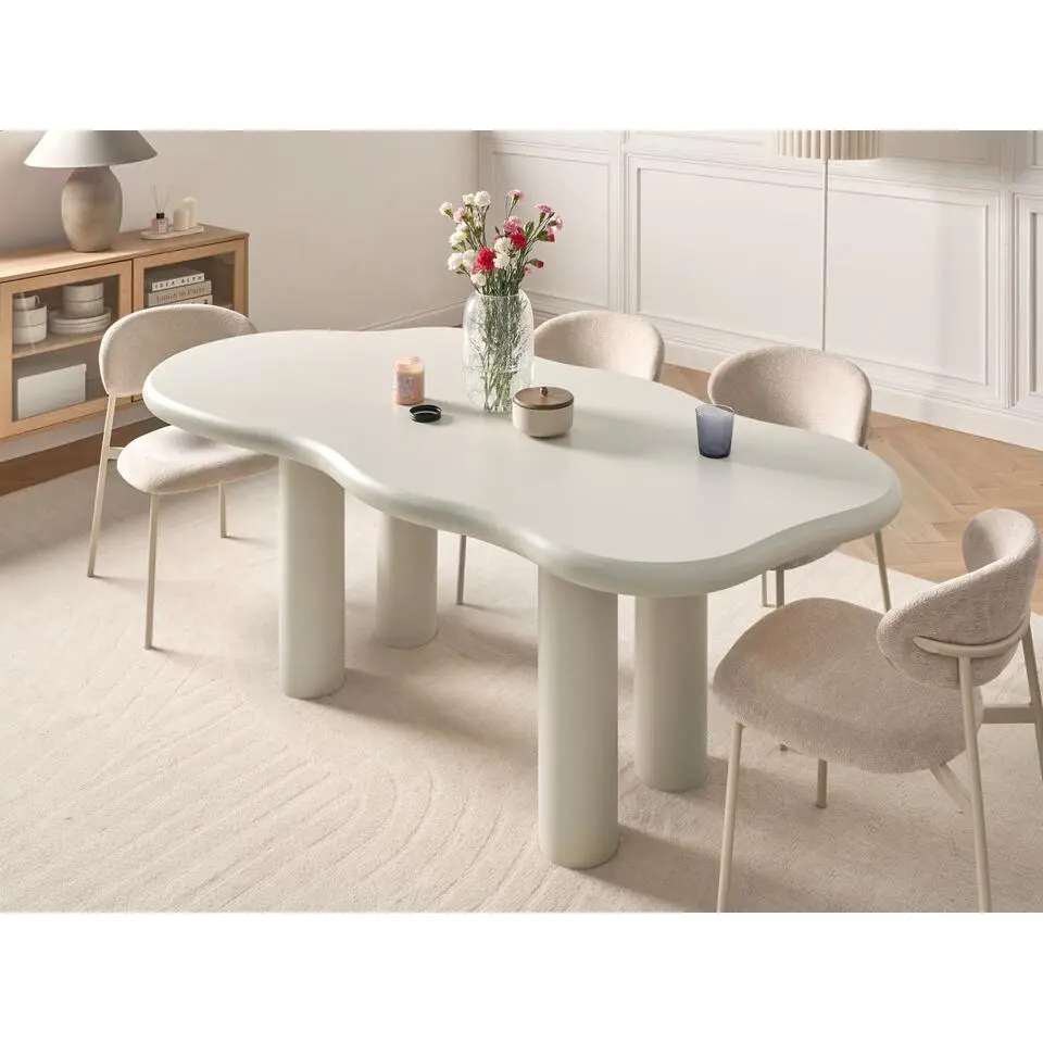 ONDLE - Eettafel - Gebroken wit - MDF