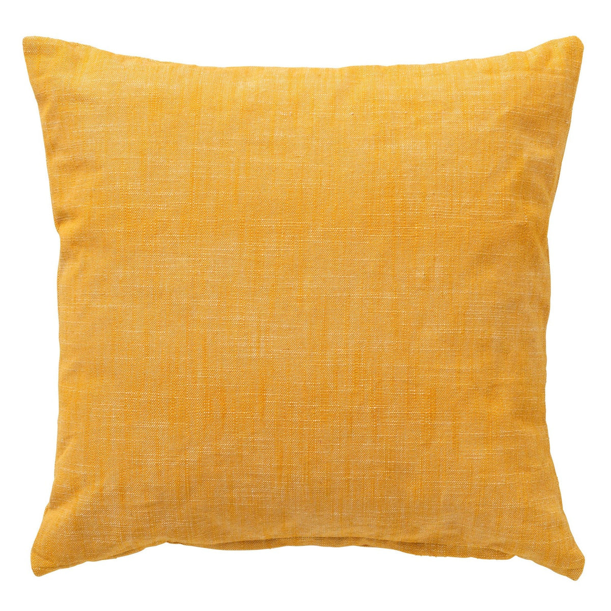 NATURA - sierkussen 45x45 cm - 100% biologisch katoen - Golden Glow - geel