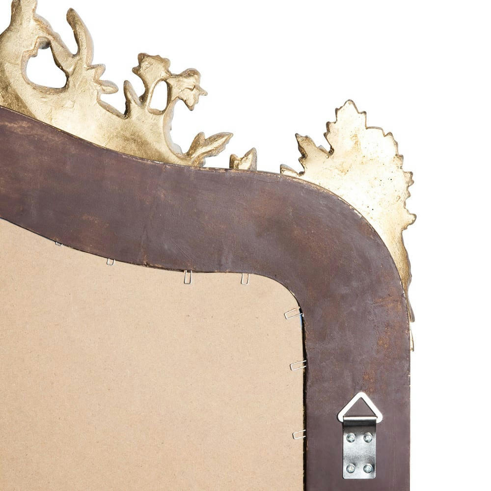 Conservatoire - Miroir rectangulaire à moulures dorées 85x153