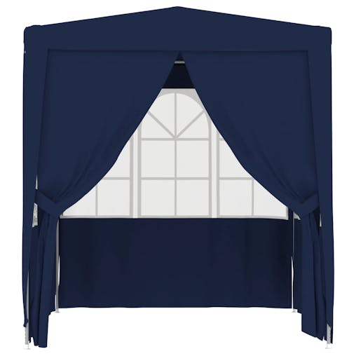 NNEVL Professional Party Tent with Side Walls 2.5x2.5 m Blue 90 g/m&sup2;