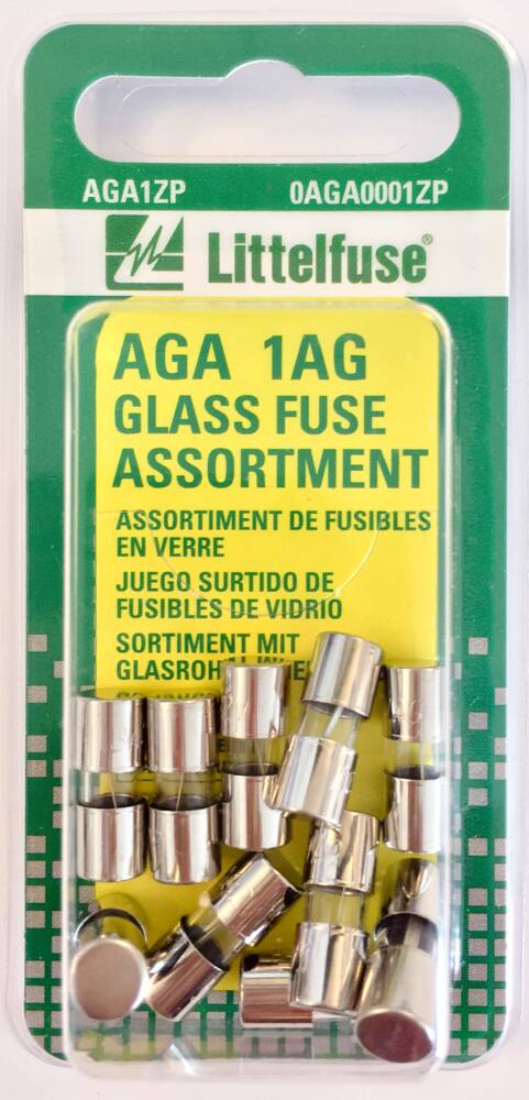 Littelfuse AGC Glass Fuse Assortment, 10-pk