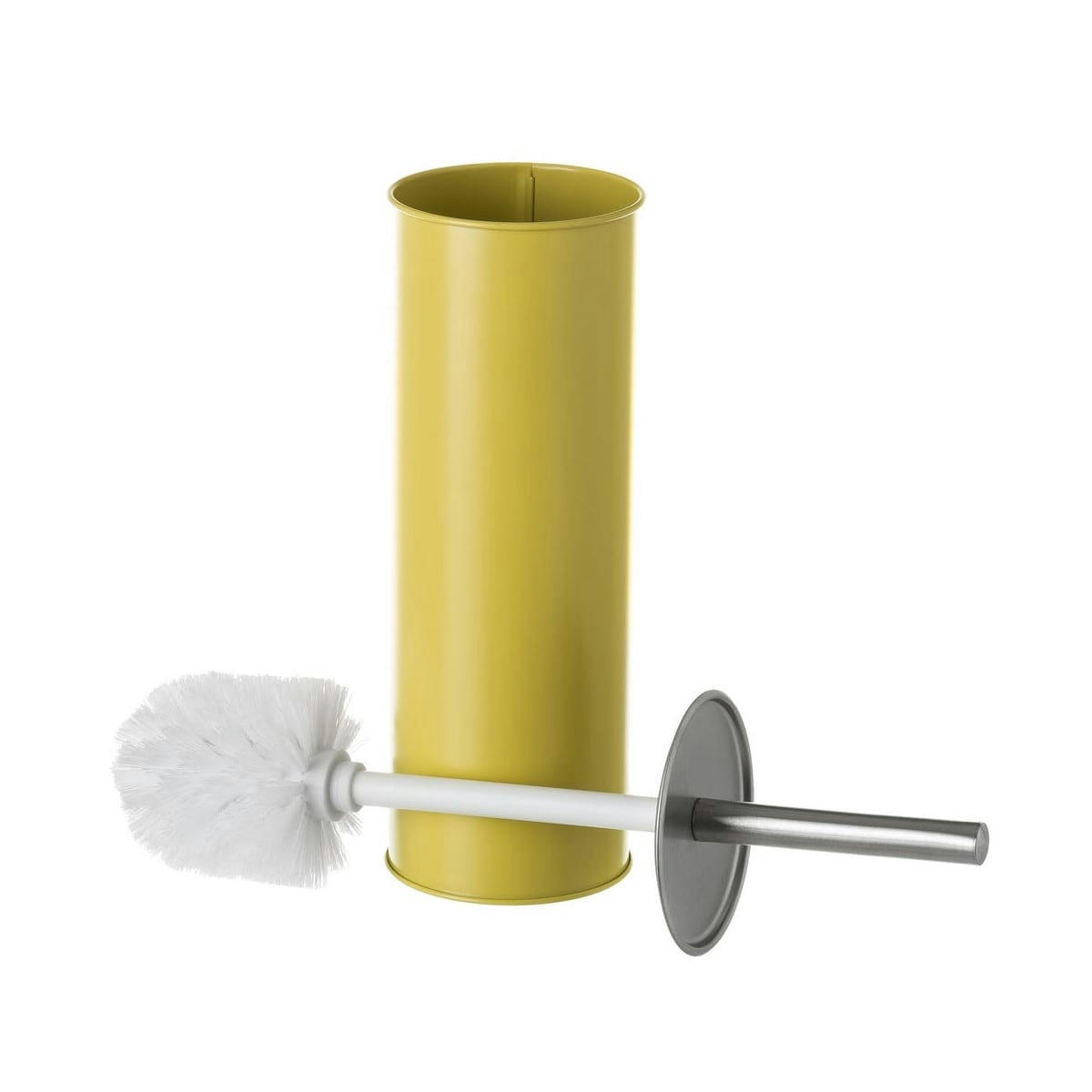 MÉTAL - Balai brosse WC métal jaune