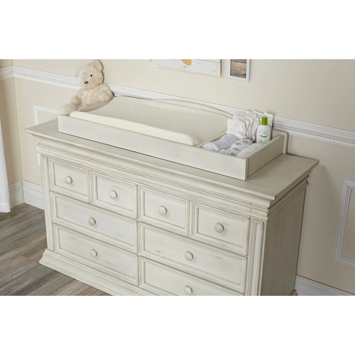 Baby Cache Vienna Changing Topper Antique White