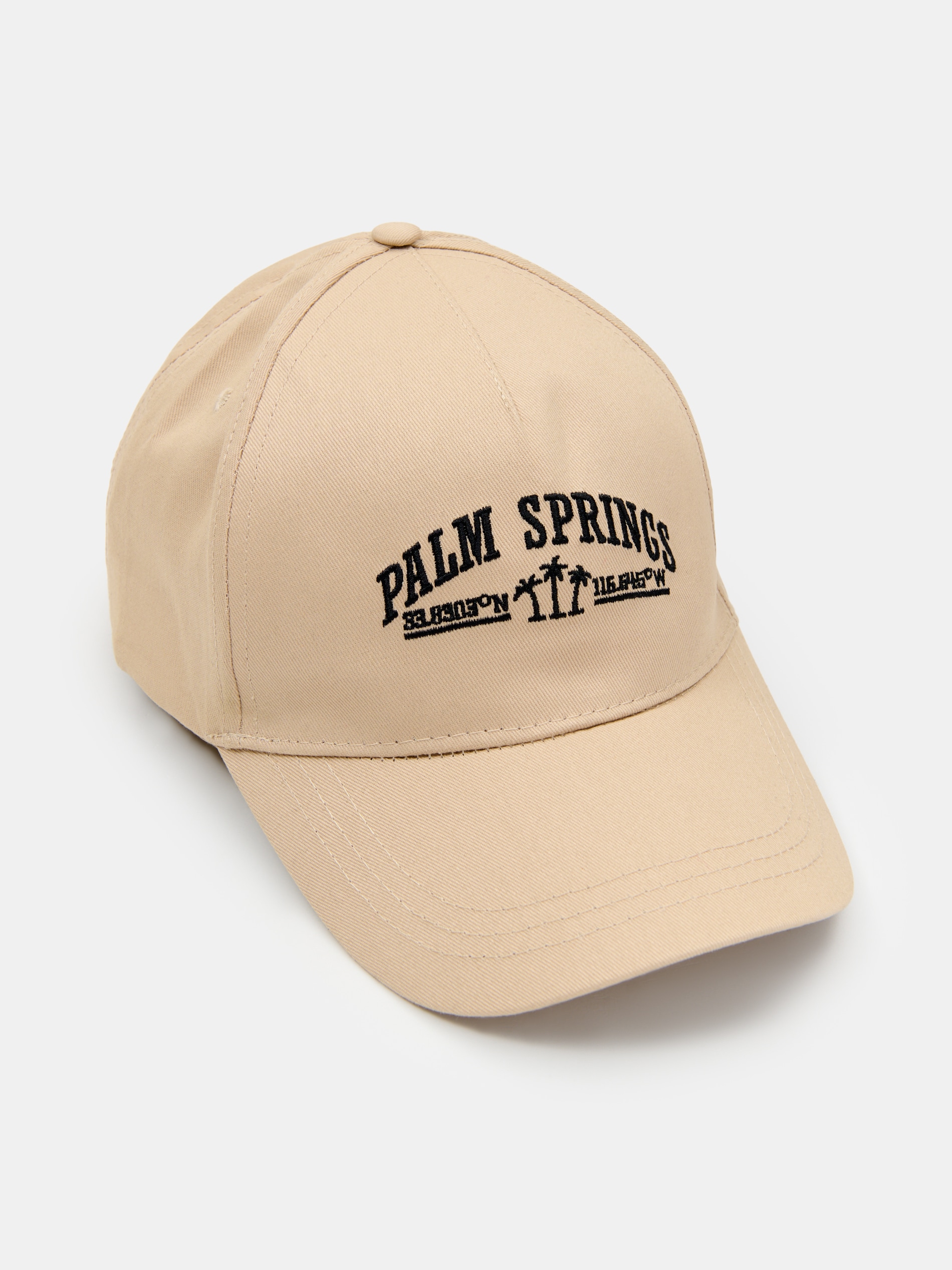 Czapka z daszkiem z haftowanym napisem Palm Springs