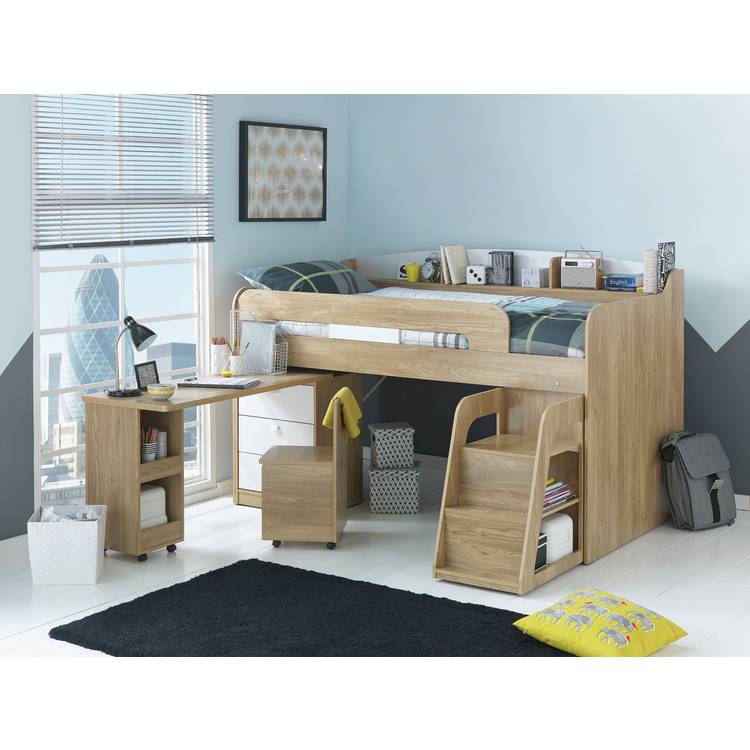Habitat Ultimate Storage Mid Sleeper Bed Frame - Beech