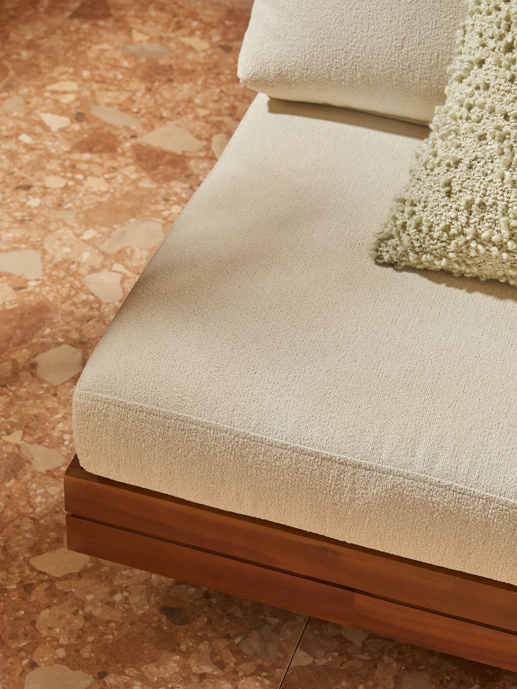 Avarna Garden 2 Seater Sofa in Off White Boucle