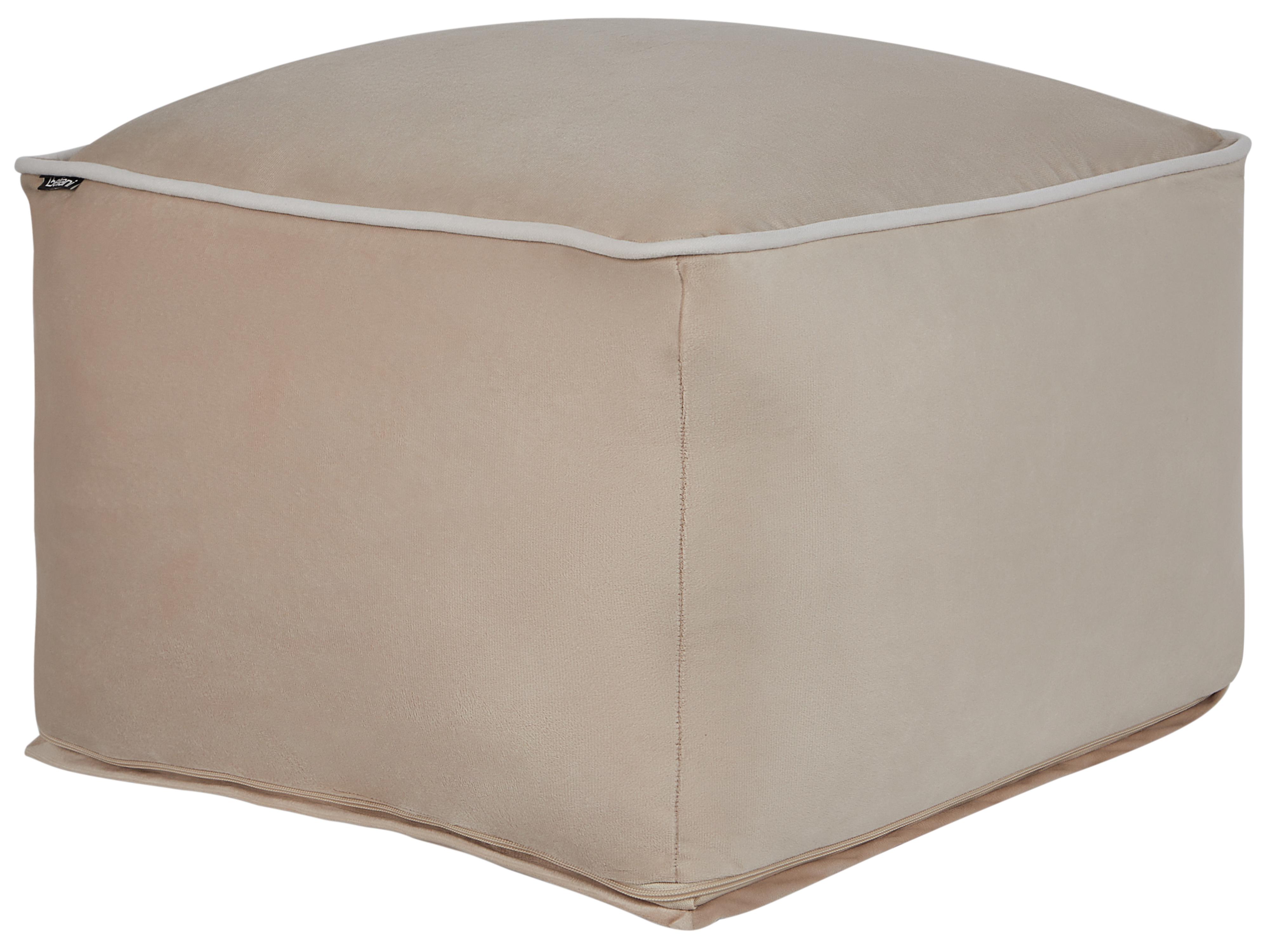 Pouffe DAREYN Velvet Sand Beige