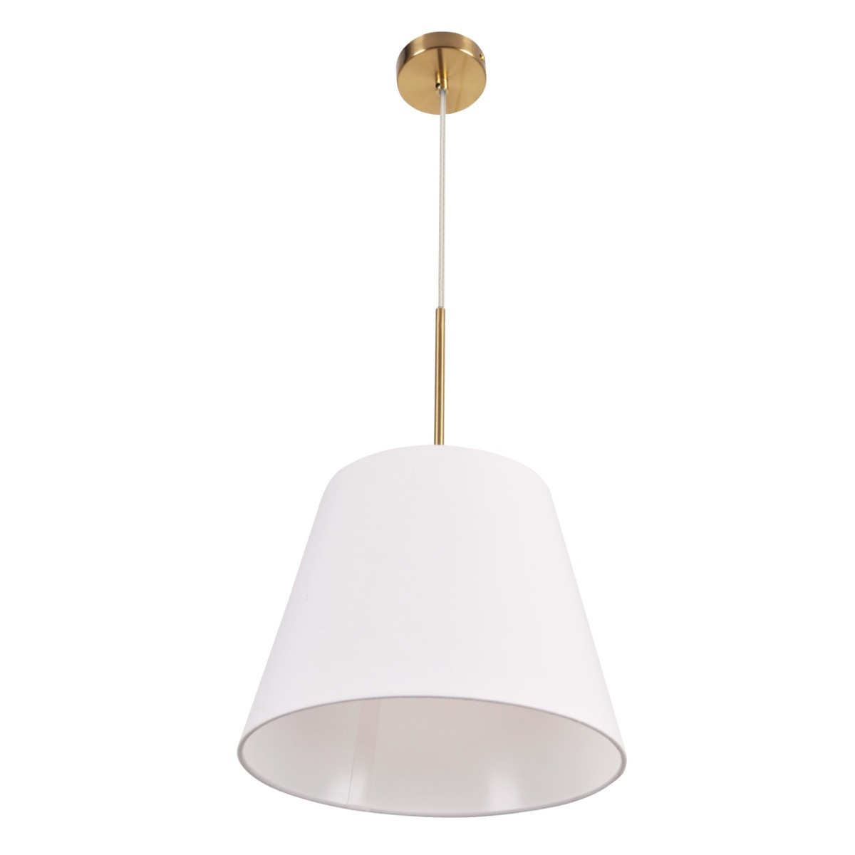Lampa wisząca biało-złota ELEN 1xE27x20W wym: 150x30x30 cm Polux