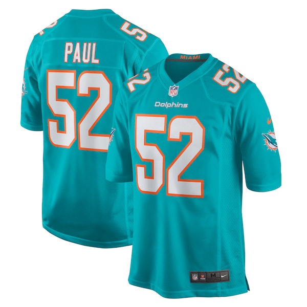 Patrick Paul Miami Dolphins Nike  Game Jersey -  Aqua