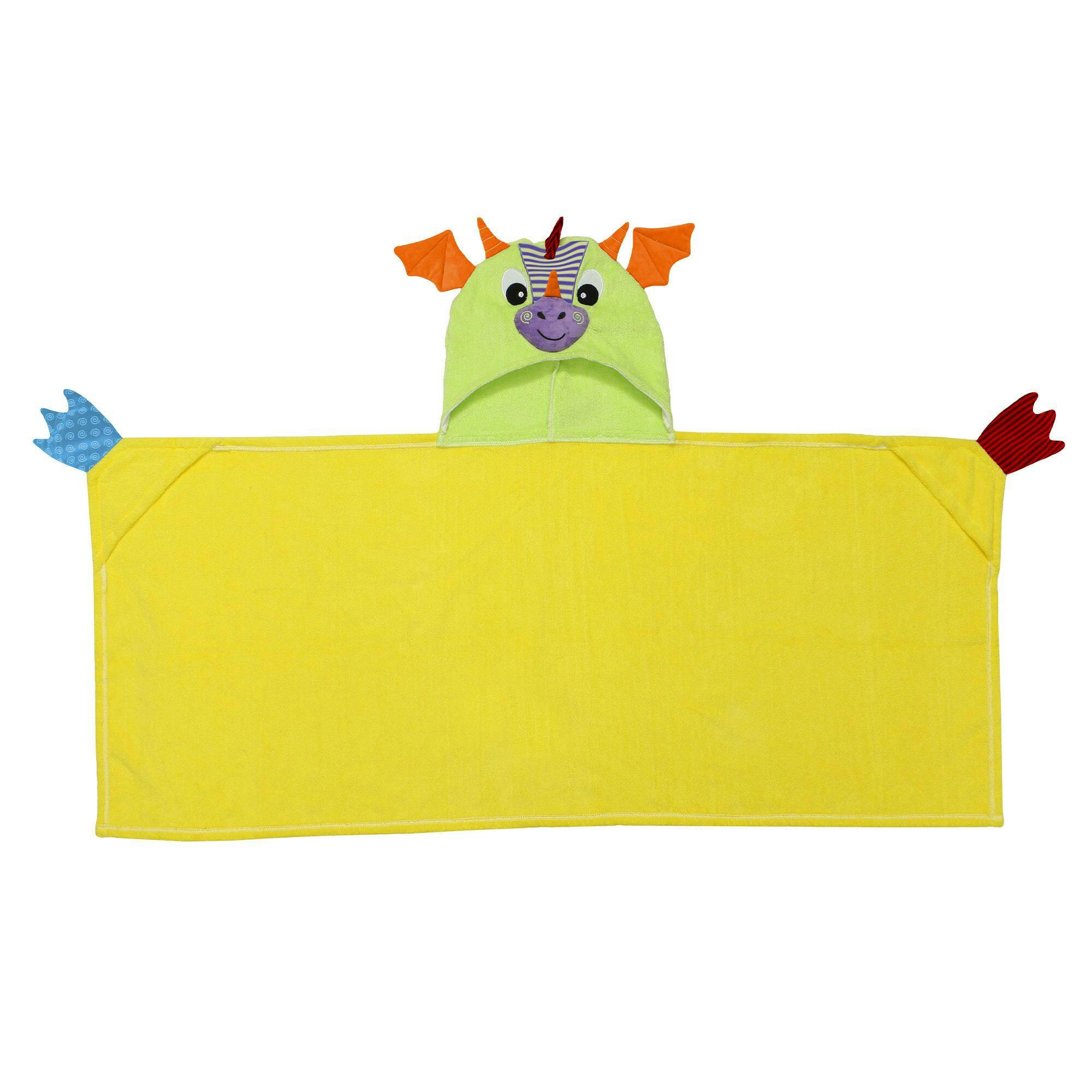ZOOCCHINI Kids Terry Hooded Bath Towel - Drool the Dragon