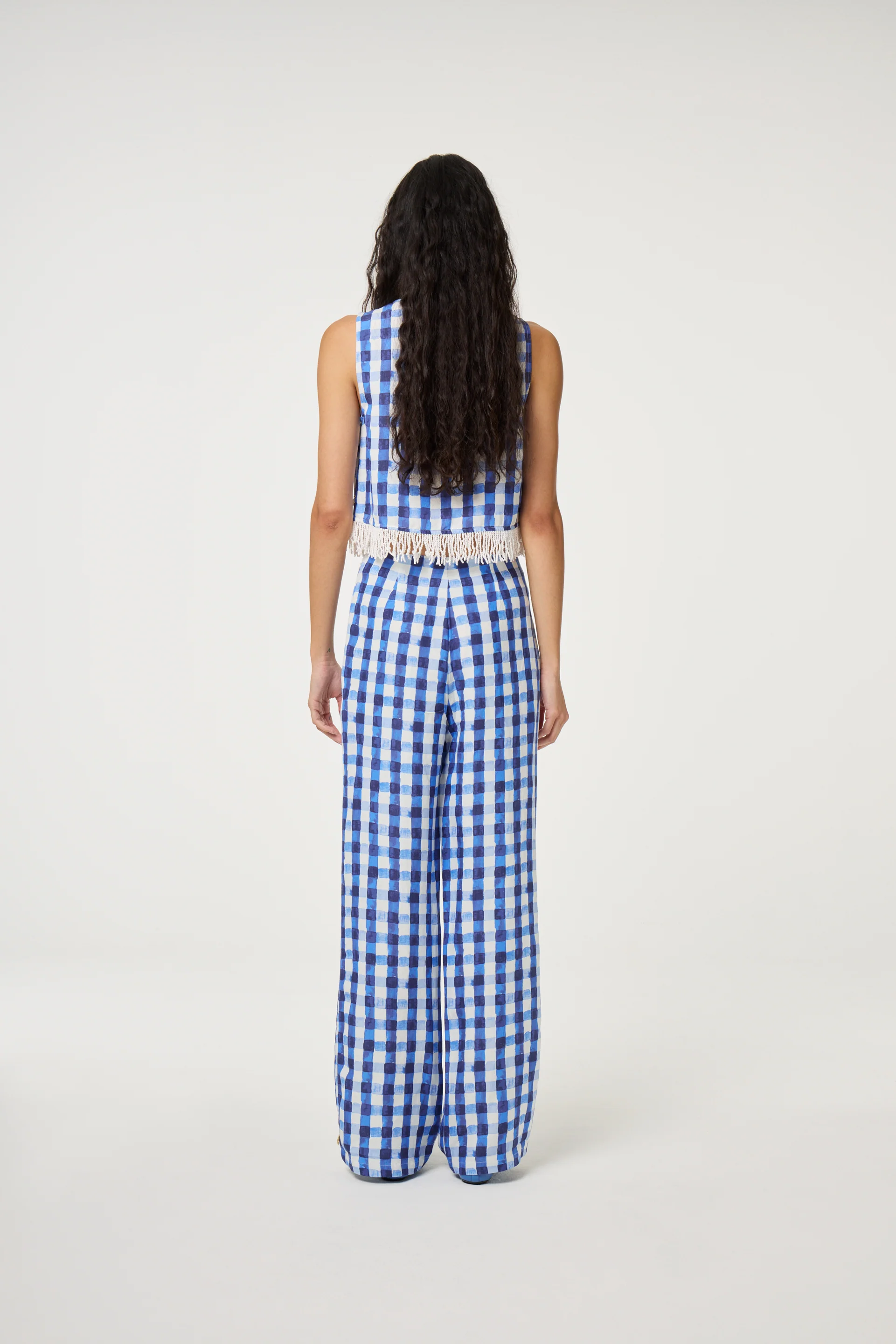 Tropez Trousers | Navy/Cosy White