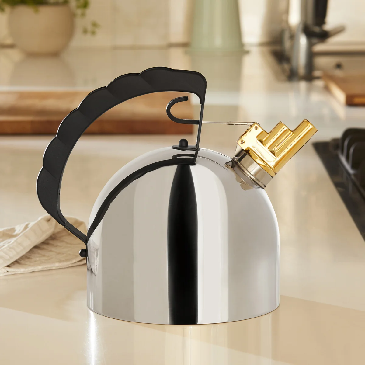 Officina Alessi - 9091 Wasserkessel mit melodischer Flöte