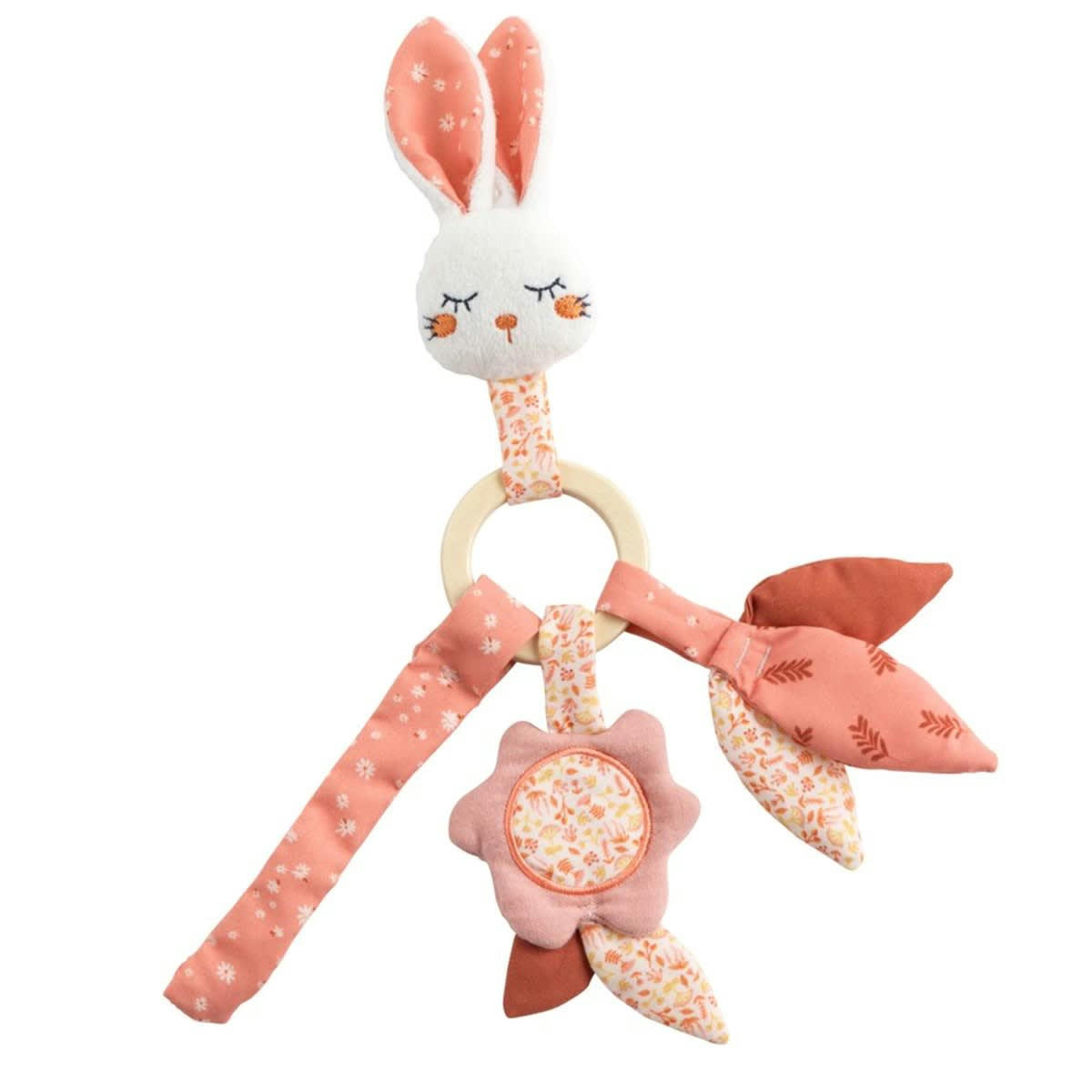 ESMEE - Hochet en velours rose