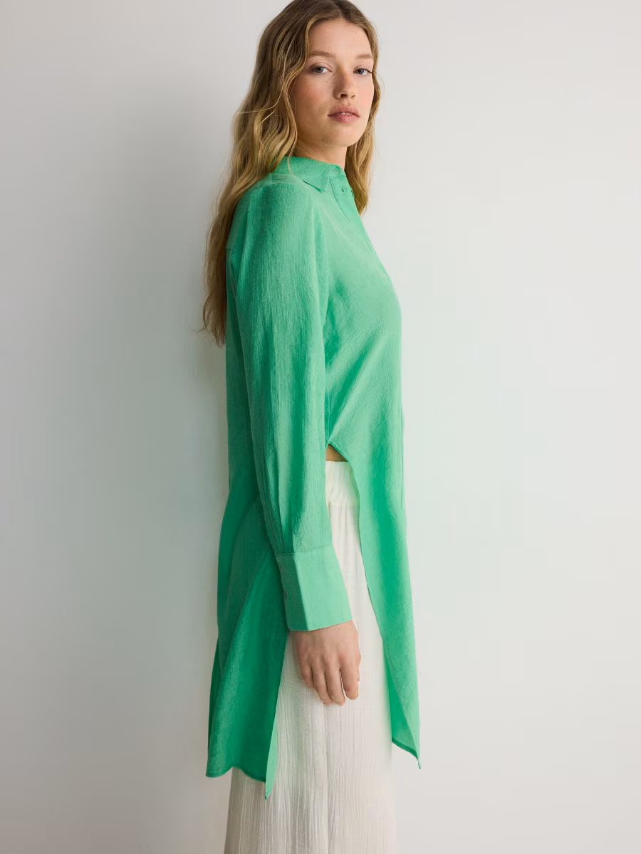 Longline Viscose Shirt