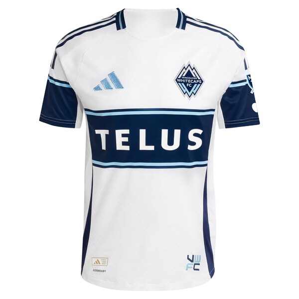 Vancouver Whitecaps FC adidas 2025 The Peak Authentic Custom Jersey - White