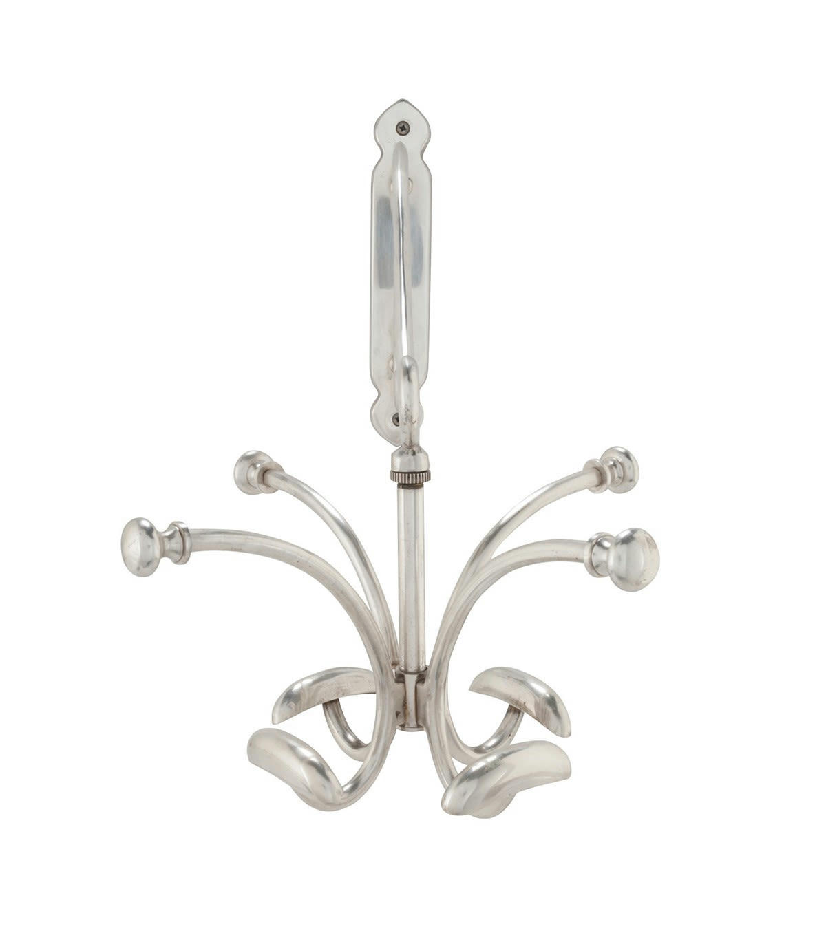 - Porte manteaux mural 8 patères - Argent