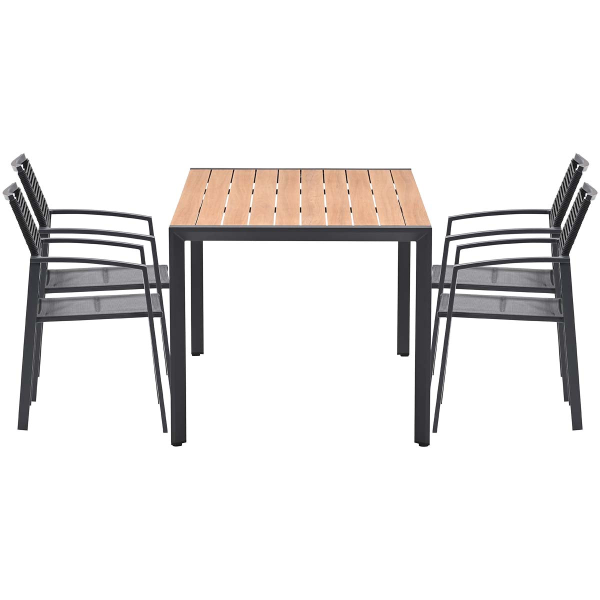 Garden Impressions Felini tuinset 160 cm met 4 Cosmo stoelen