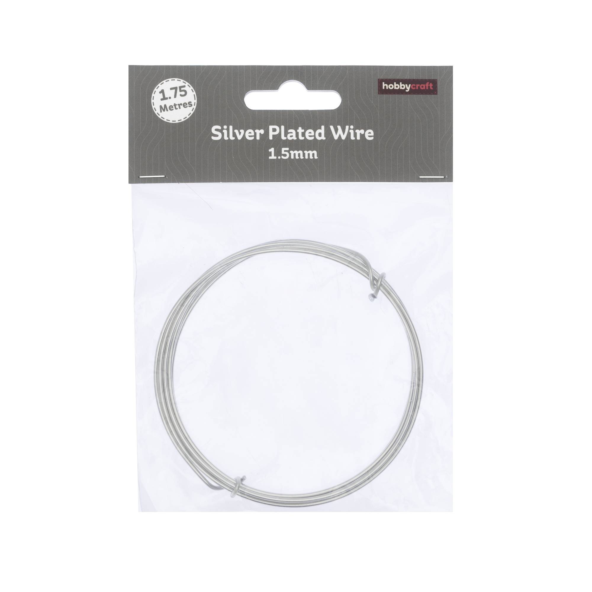 Silver Plated Wire 1.5mm 1.75 m