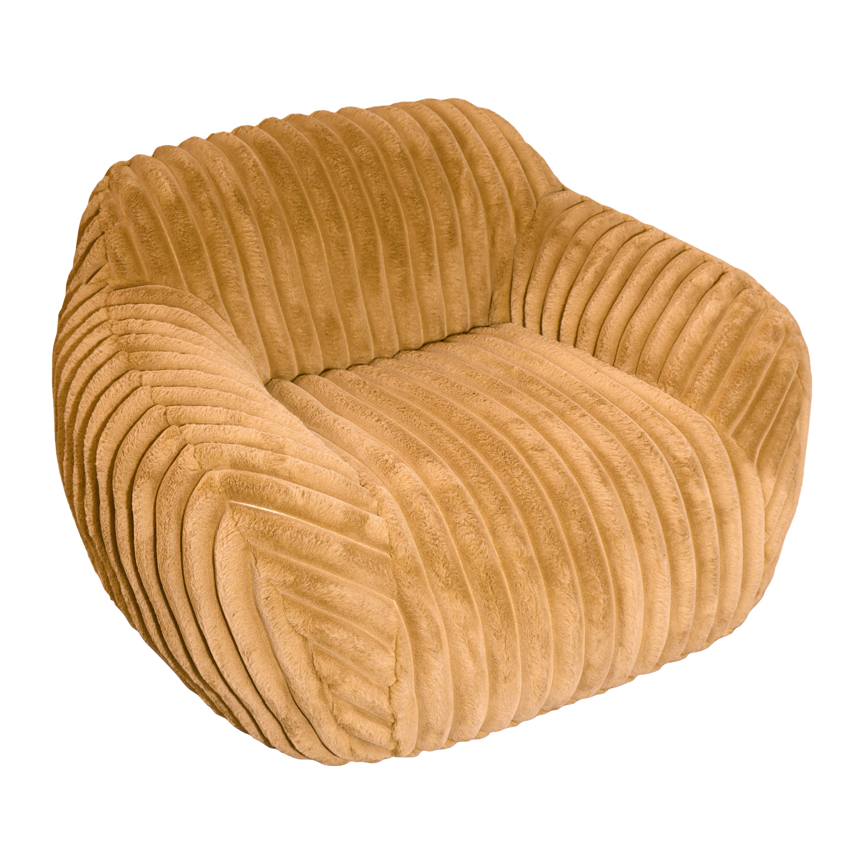 by fonQ Mossy Fauteuil - Rib - Okergeel