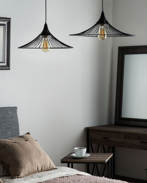 Lampa wisząca MAZARO Metal Czarny