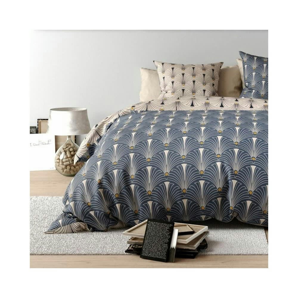 PAM - Parure de couette 100% coton 57 fils imprimée 240x220 2 taies