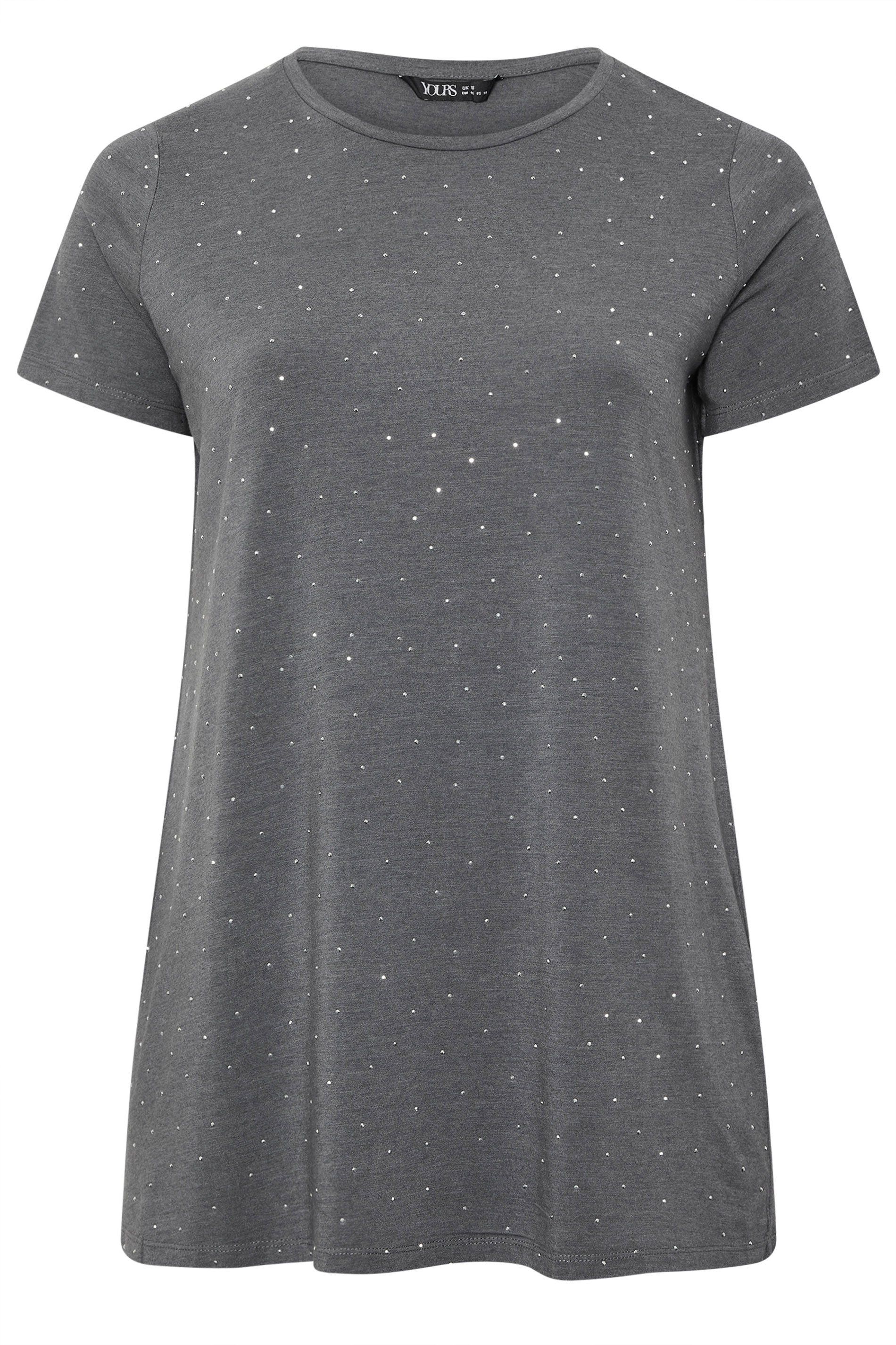 Yours Stud Embellished T-Shirt