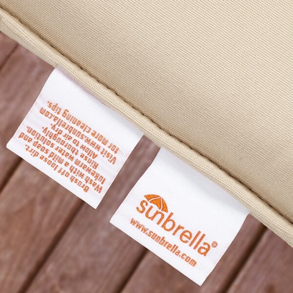 Sunbrella Light Green Outdoor Deep Seating Cushion Set by Havenside Home - 25 in W x 25 in D