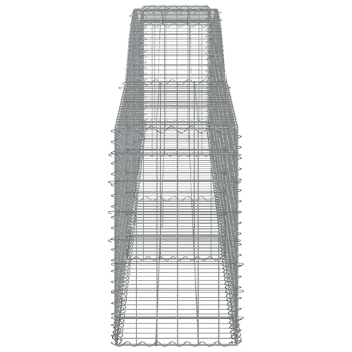 NNEVL Arched Gabion Baskets 4 pcs 400x50x80/100 cm Galvanised Iron