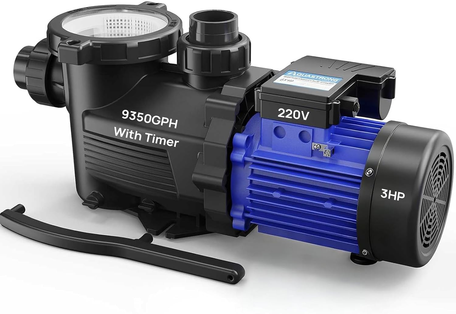Aquastrong In/Above Ground Pool Pump High Flow Self Primming Swimming Pool Pump Lce Blue