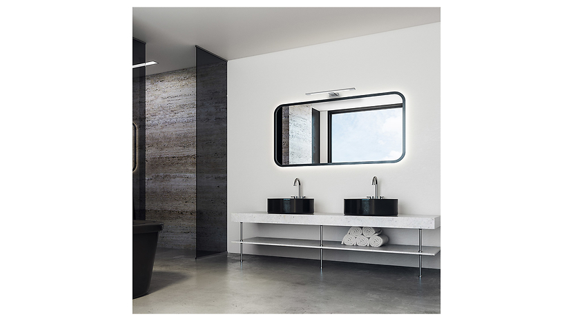 Kinkiet Shine LED metalowy srebrny