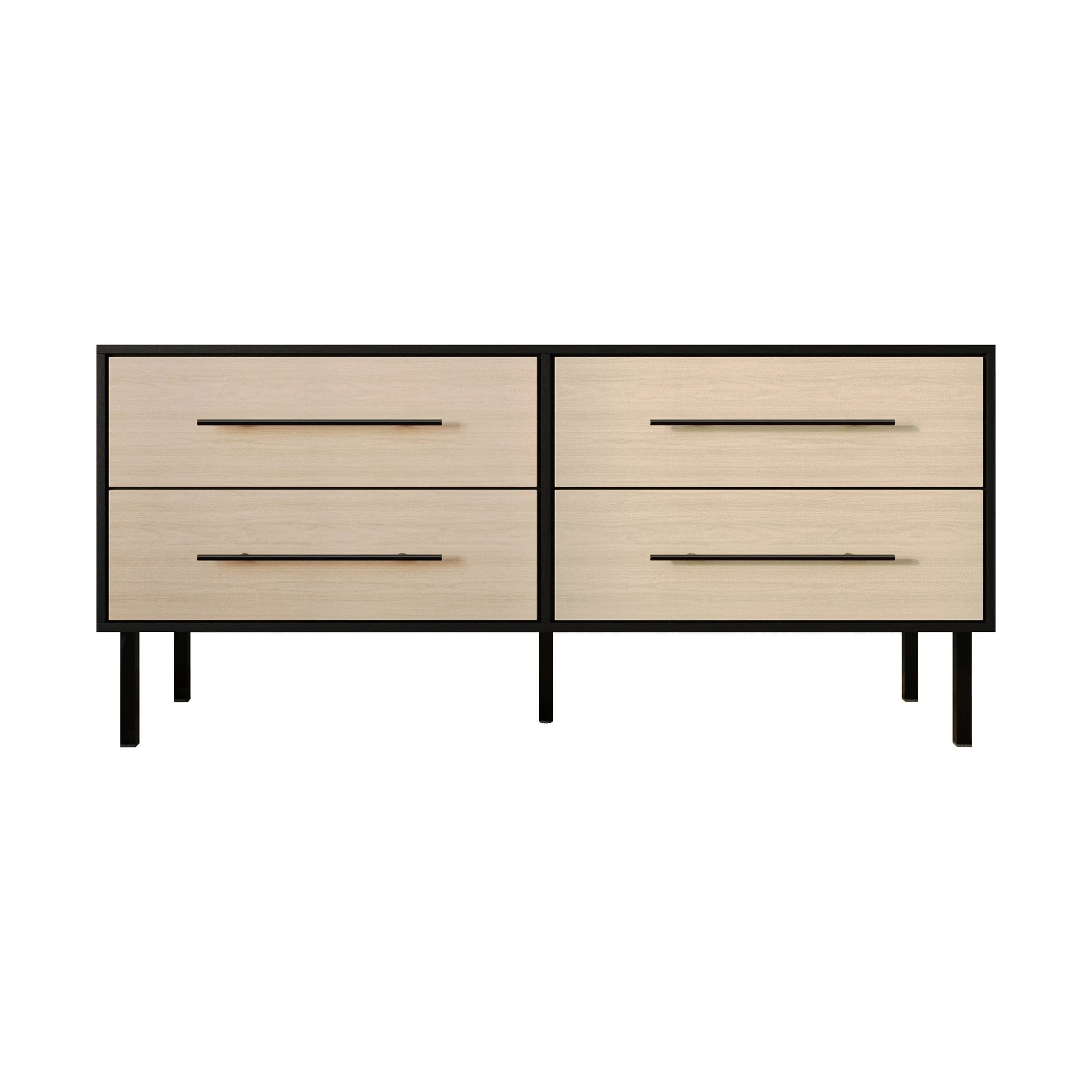 CraftPorch Transitional 4-Drawers Wooden Dresser