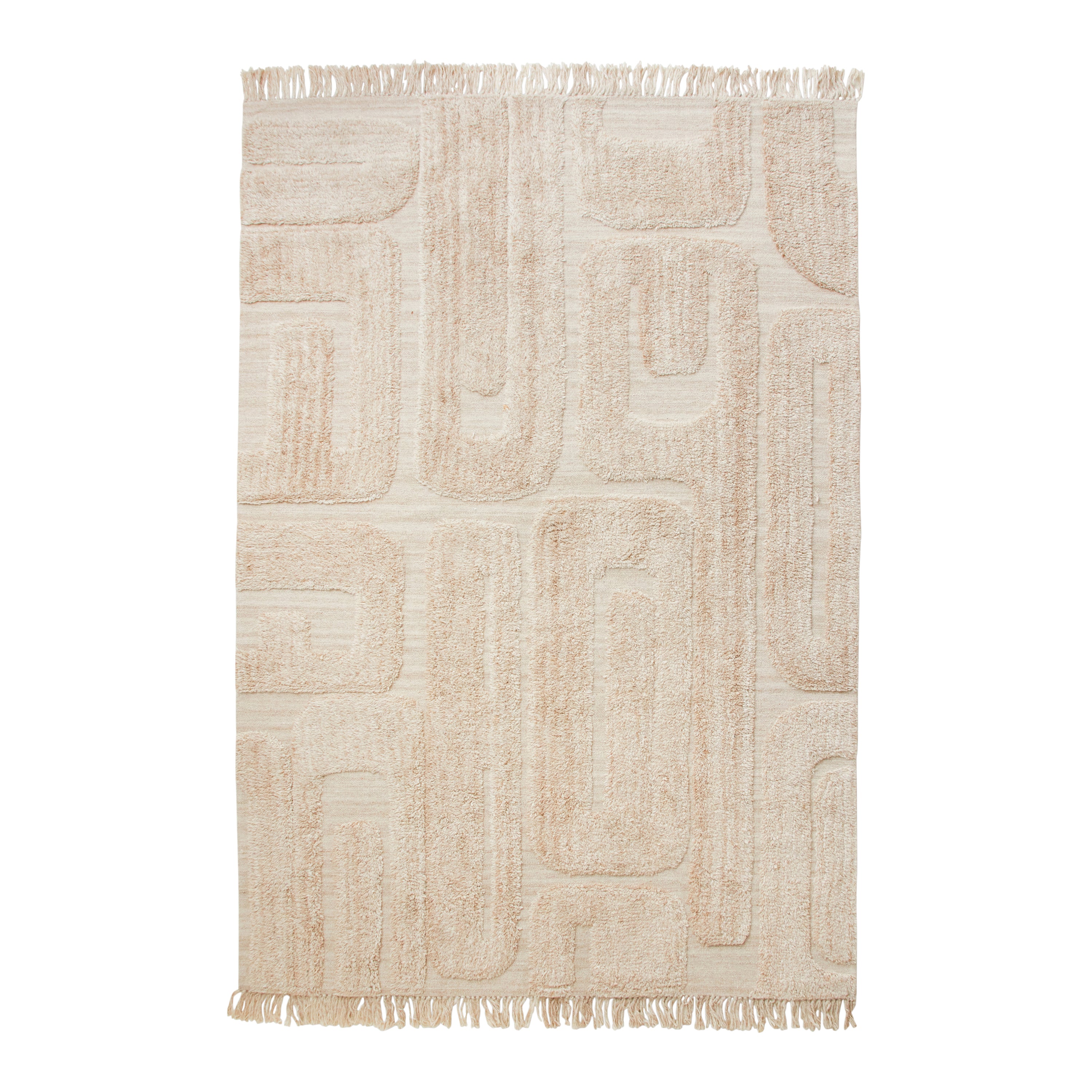 HKliving Tufted Vloerkleed 200 x 300 cm - Limestone