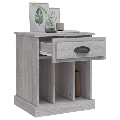 NNEVL Bedside Cabinets 2 pcs Grey Sonoma 43x36x50 cm