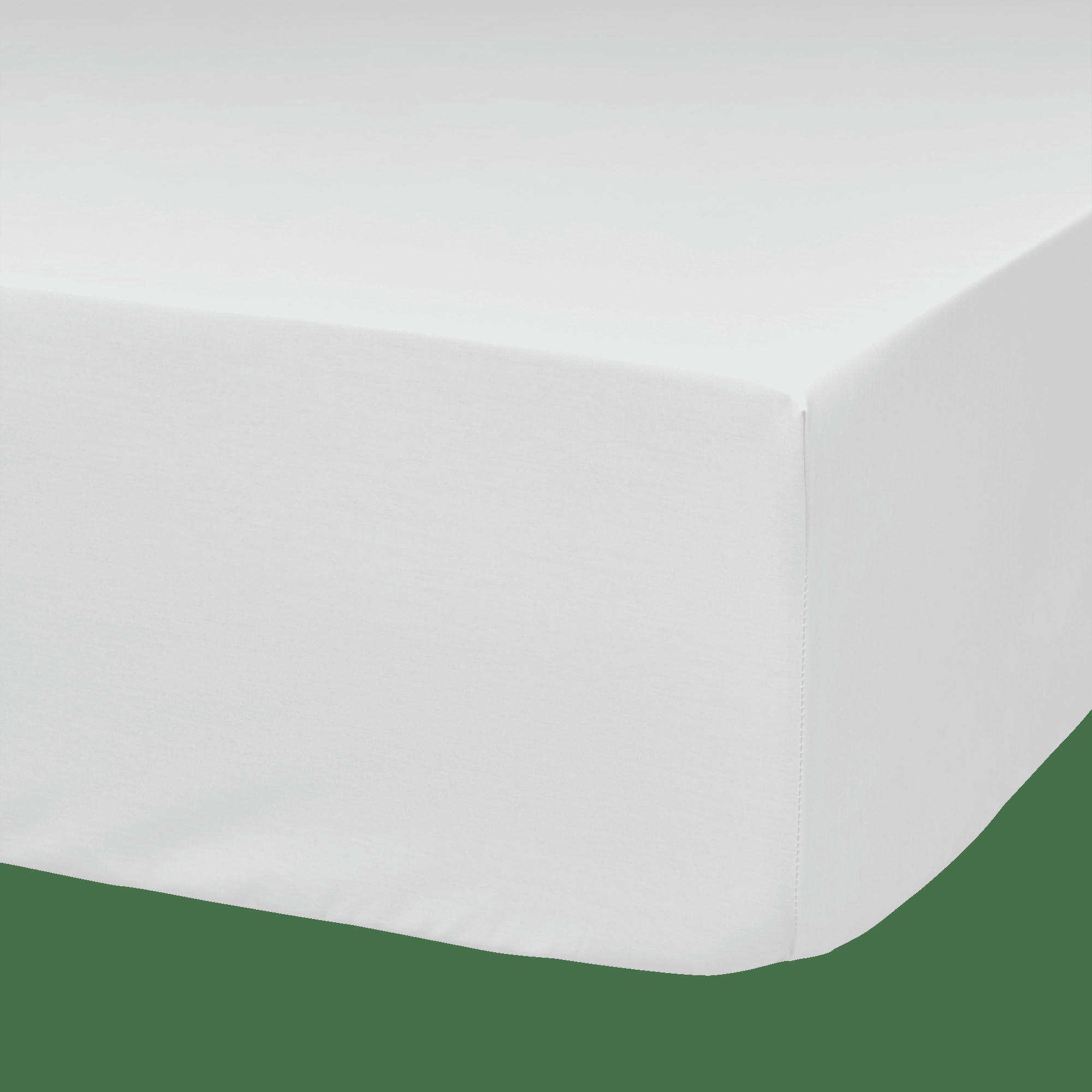 FIL & SENS - Drap housse coton bio blanc 140 x 190 cm