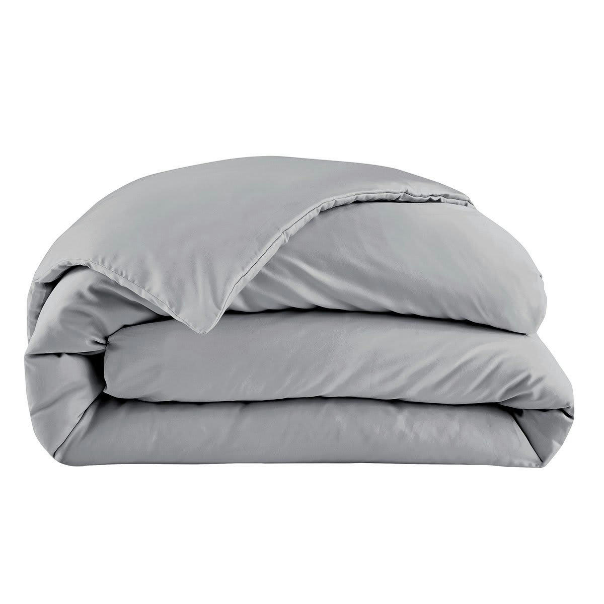 ECLAT - Housse de couette coton argent 200x200 cm