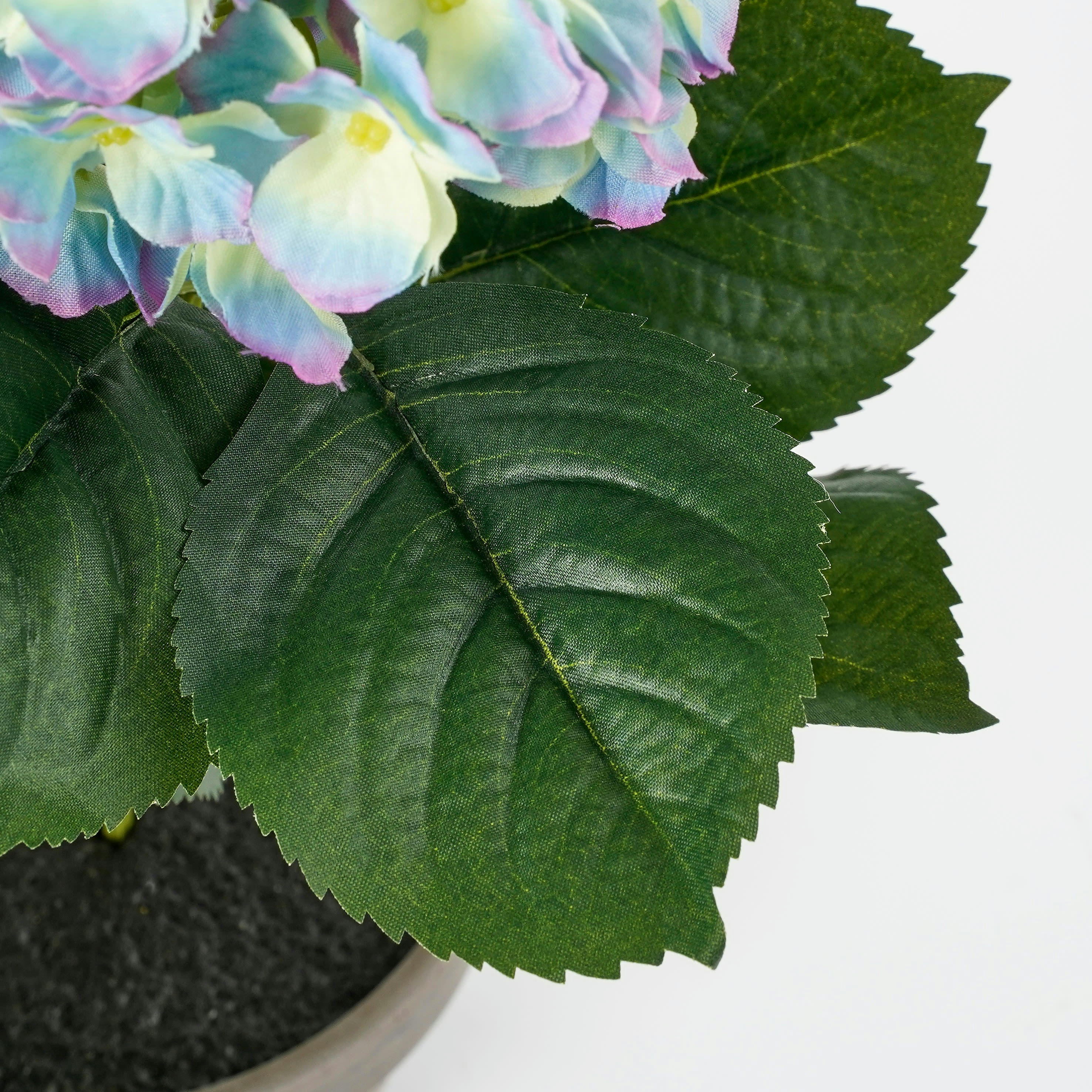 - Hortensia artificielle violet en pot H40