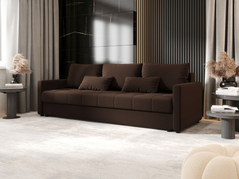 Sofa MOS BIS z funkcją spania cosmic 800 Ciemnobrązowa